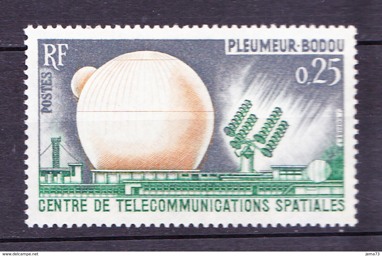 N° 1380 Télécommunications Spatiales De Pleumeur-Bodou  : Timbre Neuf Sans Charnière - Neufs