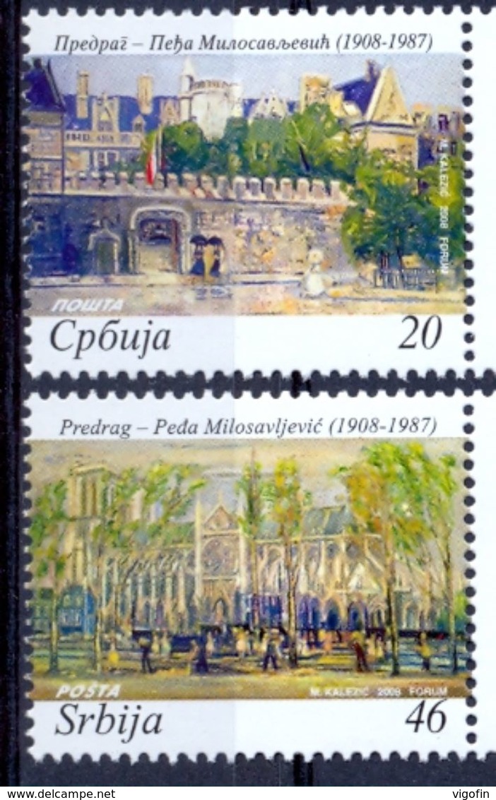 SRB 2008-234-5 PREDRAG PEĐA MILOSAVLJEVICH, SERBIA, 1 X 1v, MNH - Serbie