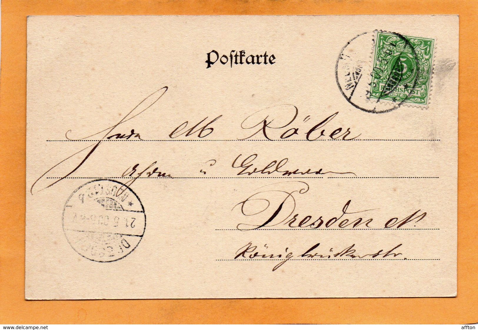 Gruss Aus Neumunster Germany 1900 Postcard Mailed - Neumünster