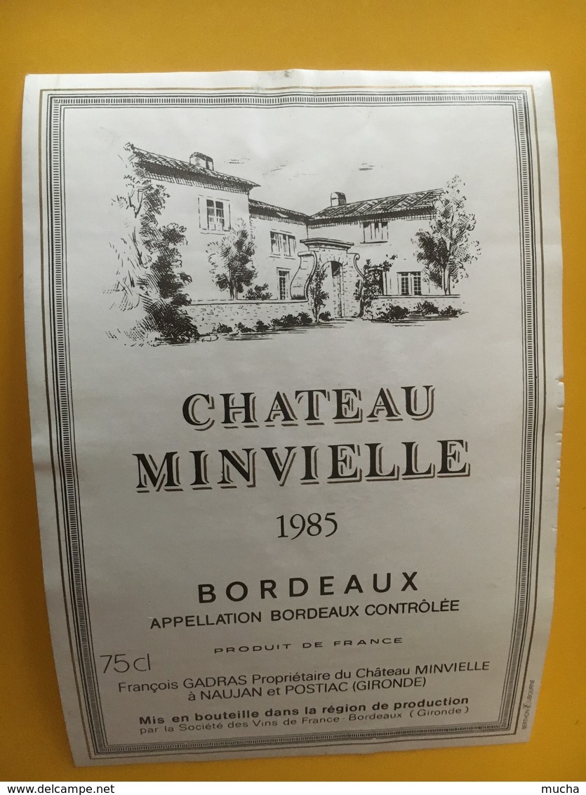 6875 - Château Minvielle 1985 - Bordeaux