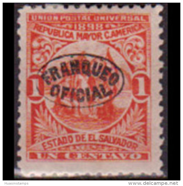 SALVADOR 1898 - Scott# O129 League Opt. 1c LH - El Salvador