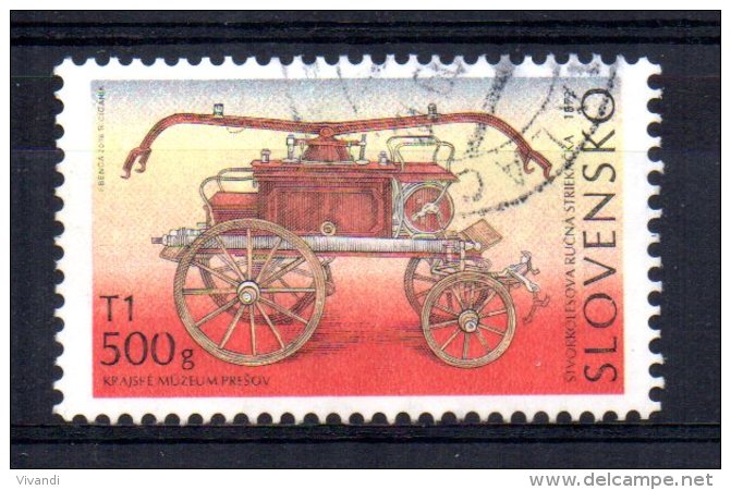 Slovakia - 2008 - T1 500g Early Fire Fighting Equipment - Used - Used Stamps