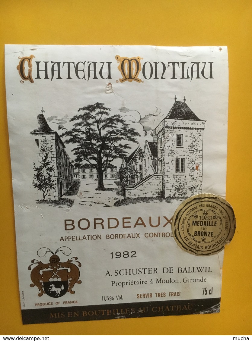 6886 - Château Montlau 1982 - Bordeaux
