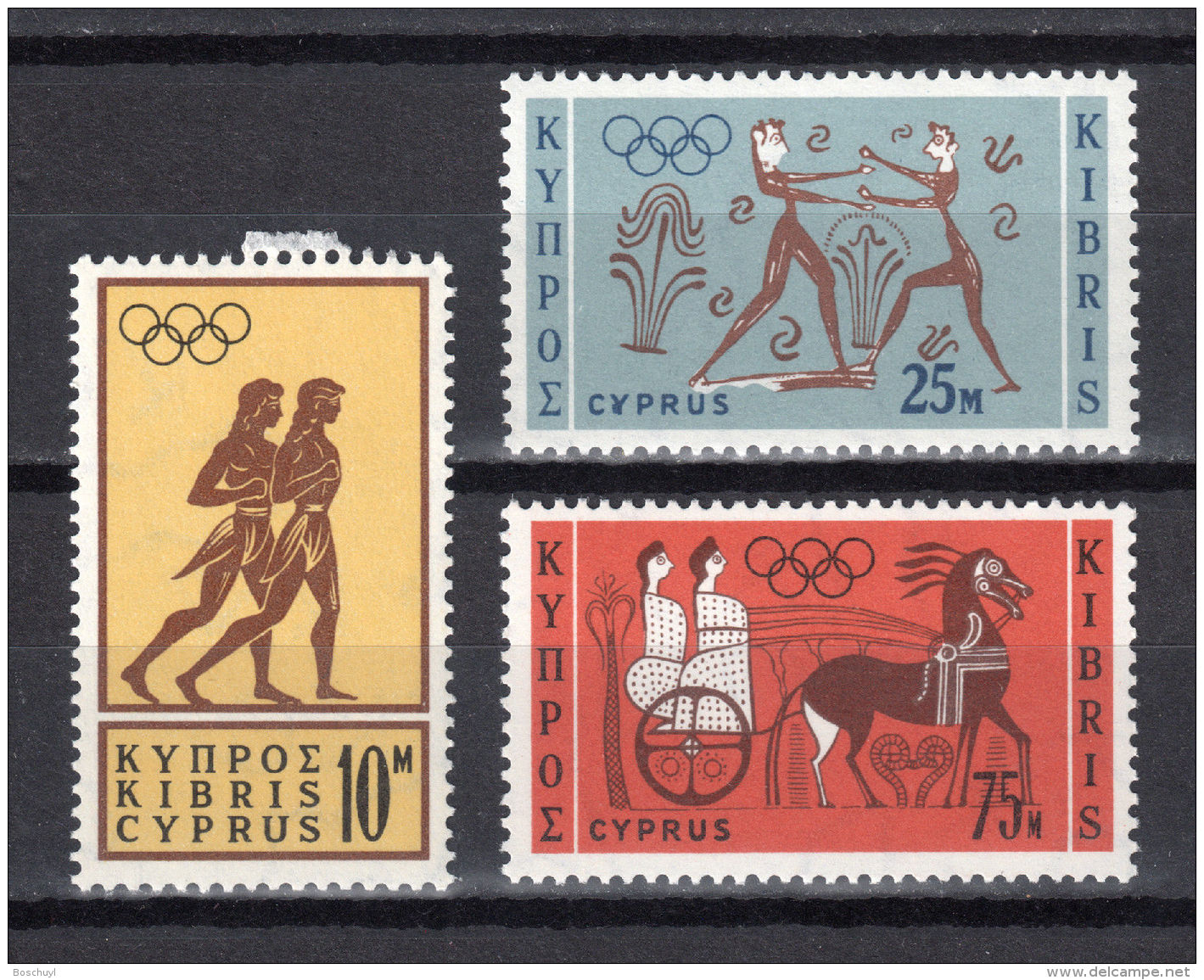 Greek Cyprus, 1964, Olympic Summer Games Tokyo, Sports, MNH, Michel 237-239 - Sonstige - Europa