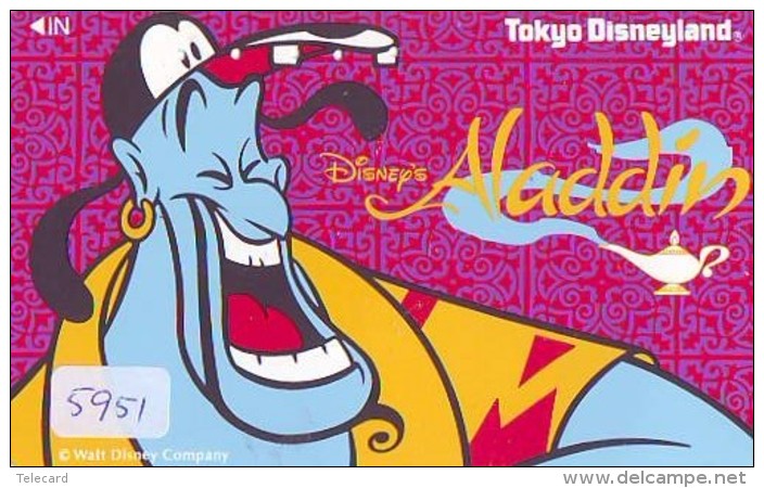 Télécarte Japon / 110-153523 - DISNEY / Film ALADDIN (5951) Japan Movie Phonecard Telefonkarte - Disney