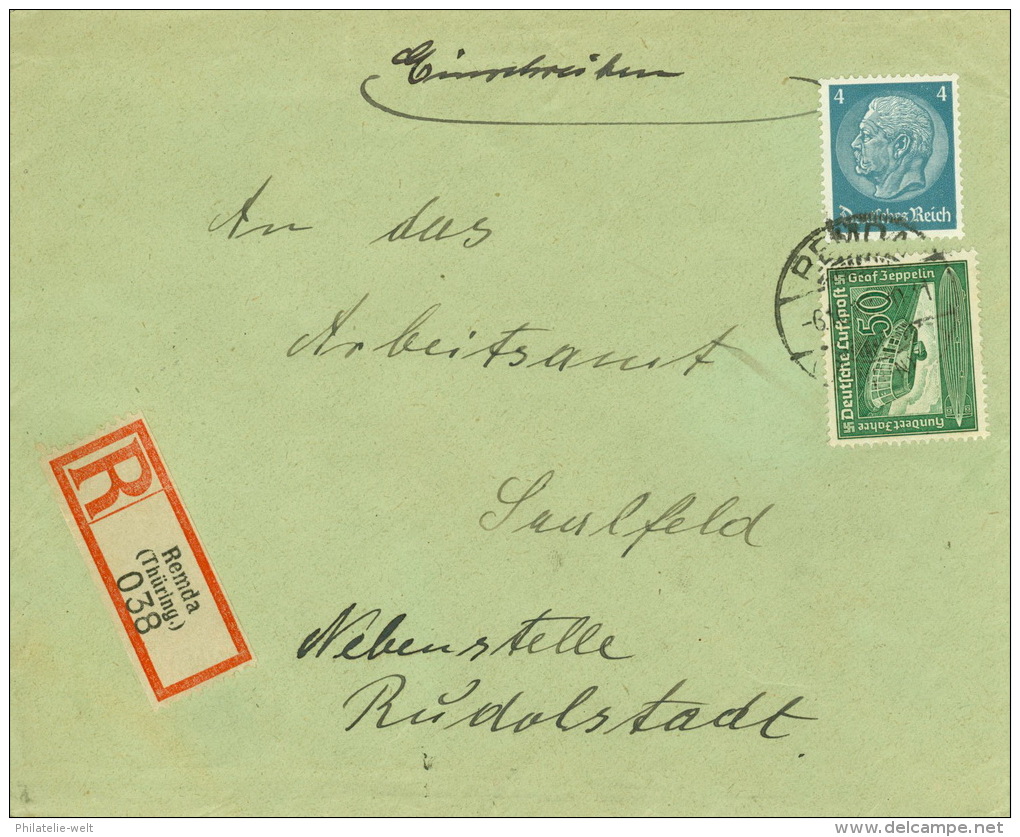 Deutsches Reich 514,670 Auf R-Brief - Briefe U. Dokumente