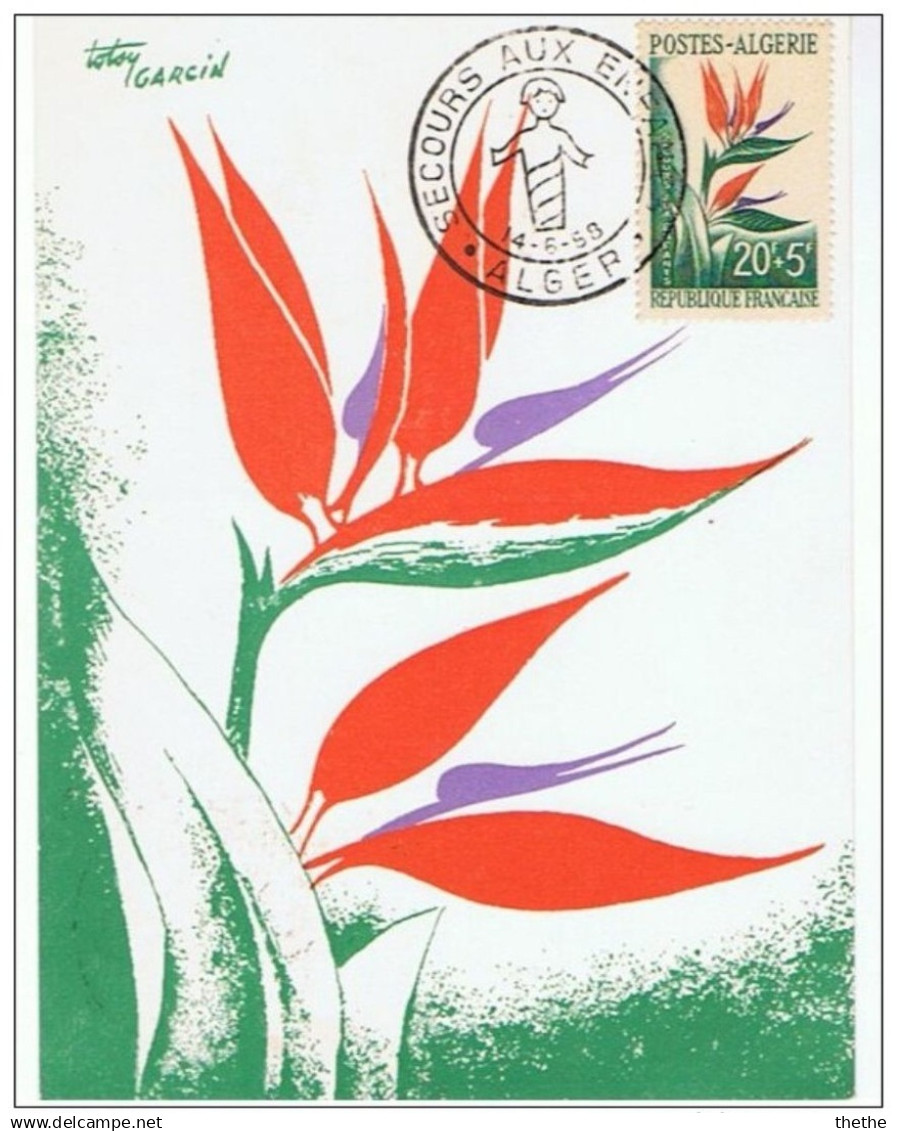 Secours Aux Enfants -  Oiseau De Paradis - Carte - FDC