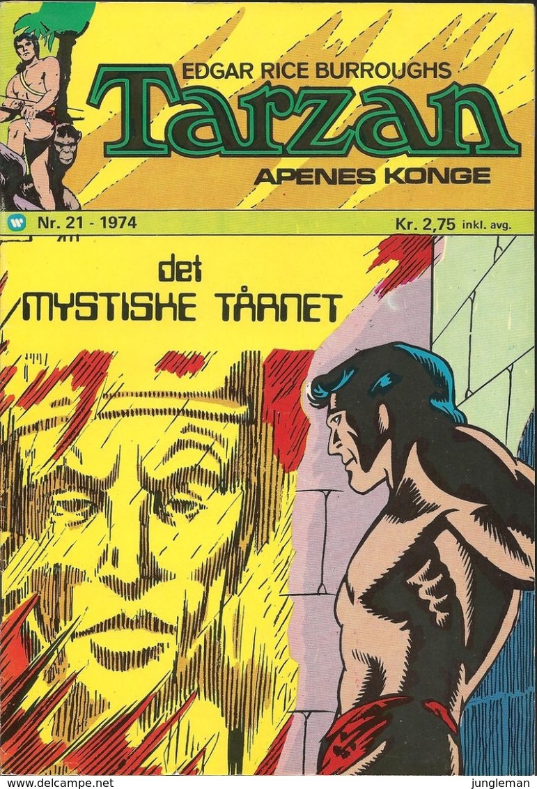 Tarzan Apenes Konge N° 21 – Det Mystiske Tårnet - (in Norwegian) Williams Forlag Oslo - Oktober 1974 - Limite Neuf - Scandinavische Talen