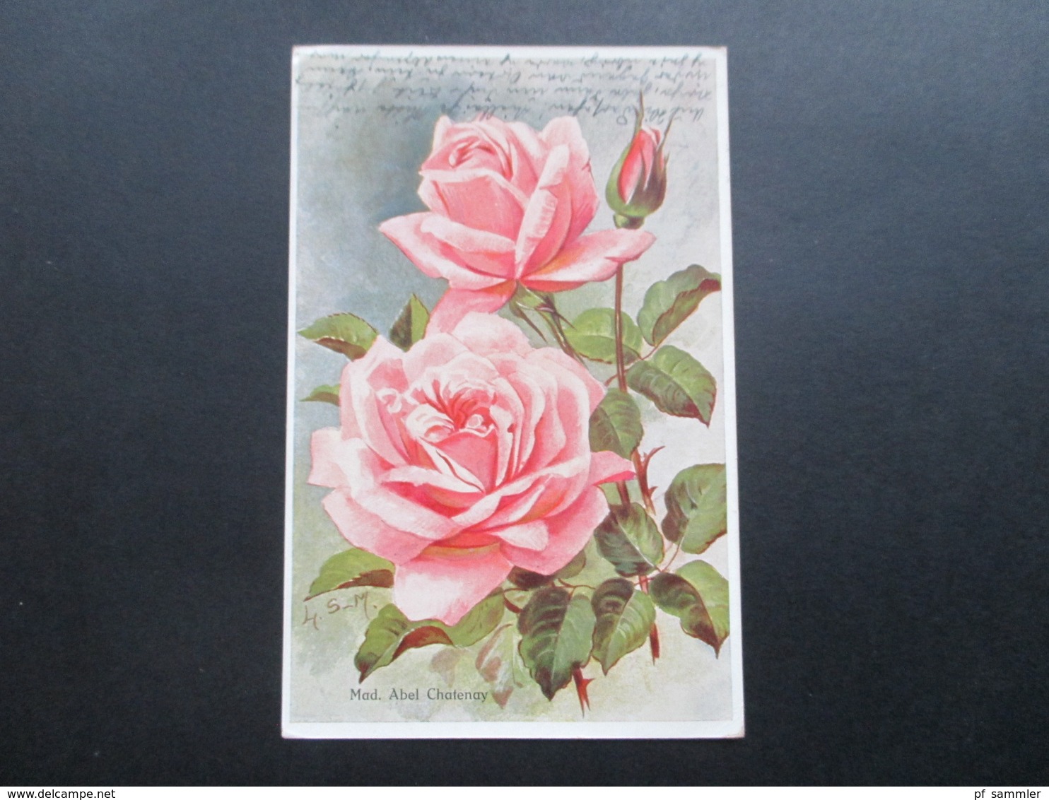 AK Künstlerkarte 1922 Blumen / Rose. Mad. Abel Chatenay. Michel Nr. 151 EF. Bürgel - Blumen