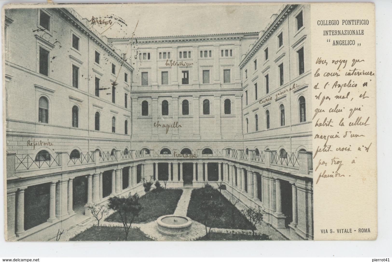 ITALIE - ROMA - Collegio Pontificio Internazionale "ANGELICO " - Enseignement, Ecoles Et Universités