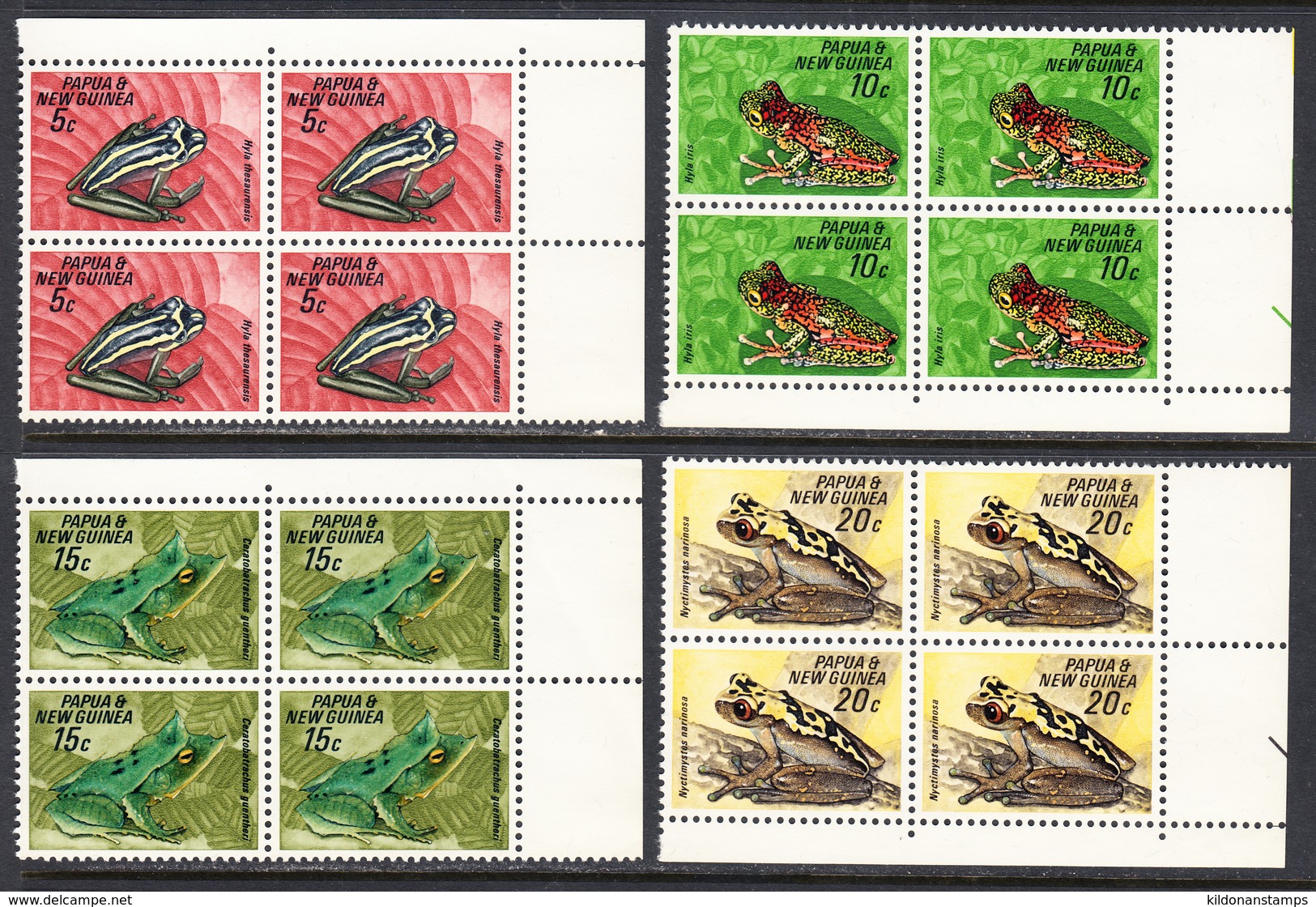 -Papua New Guinea 1968 Mint No Hinge, Blocks, Sc# 257-260 , SG 129-132 - Papúa Nueva Guinea
