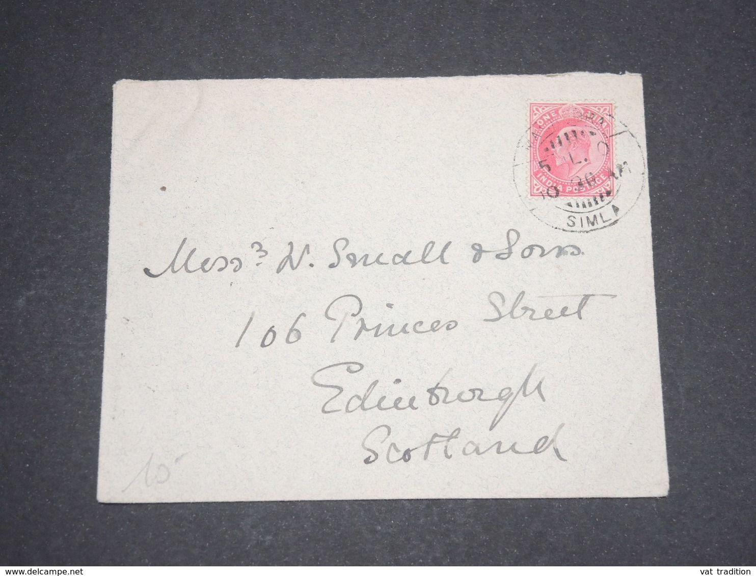 INDE - Enveloppe Pour Édimbourg  En 1910 - L 13120 - 1902-11  Edward VII