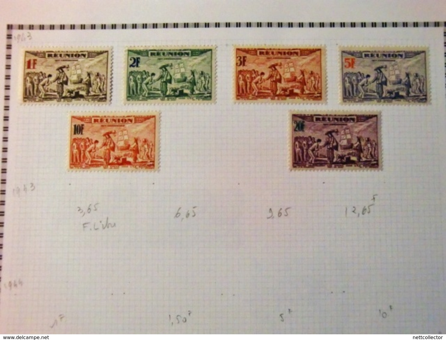 CARTON COLONIES FRANCAISES AVANT INDEPENDANCE AVEC TIMBRES SUR FEUILLES