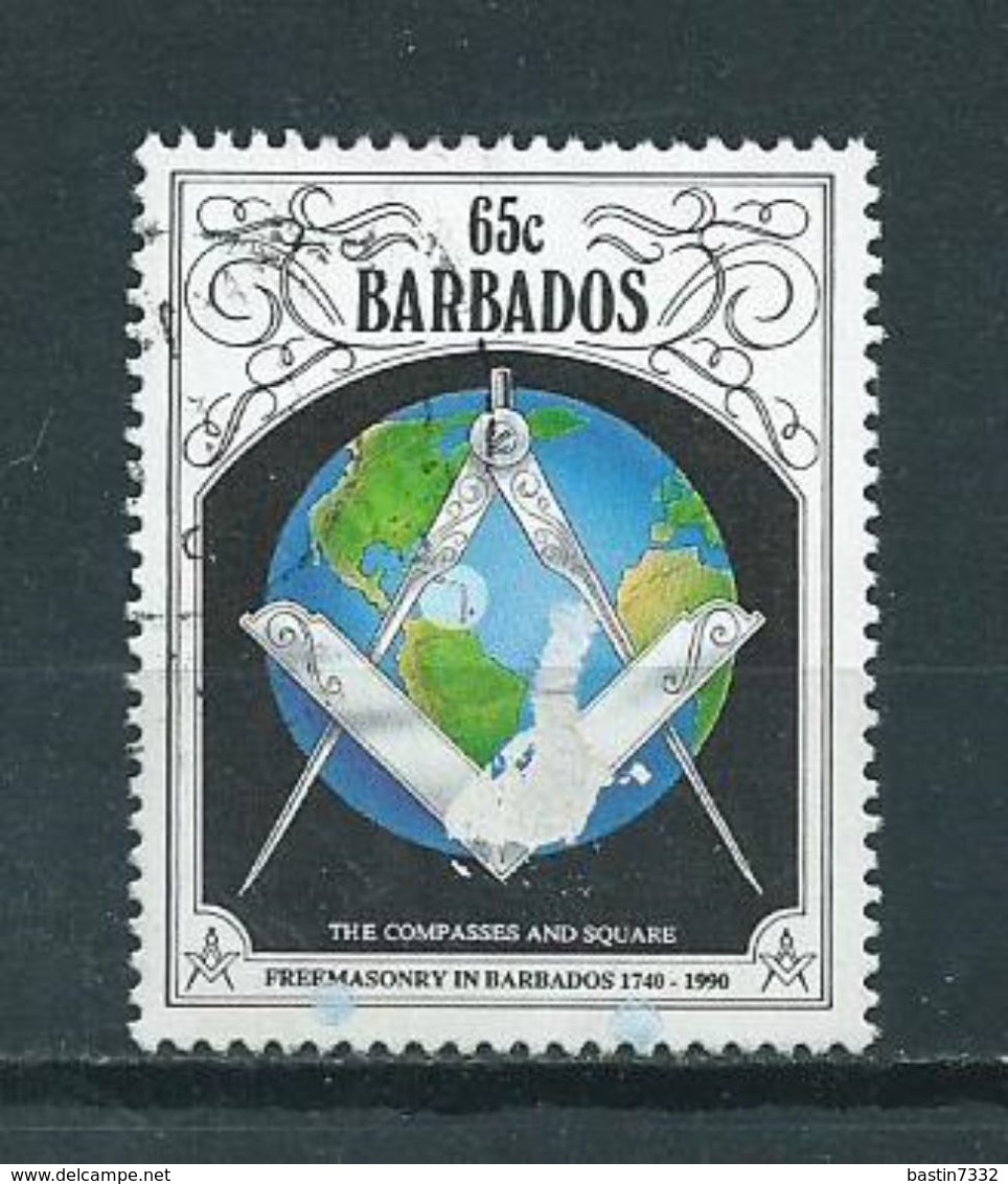 1991 Barbados Freemasonry Used/gebruikt/oblitere - Barbados (1966-...)