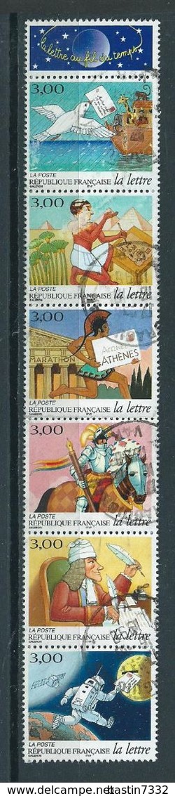 1998 France Complete Set/strip Letters In Future Used/gebruikt/oblitere - Gebruikt