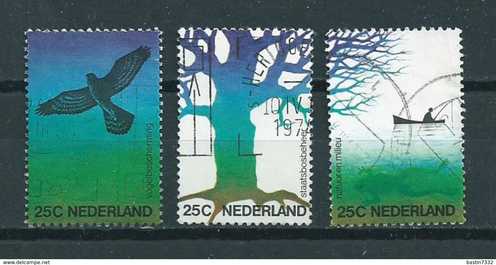 1974 Netherlands Complete Set Environment Used/gebruikt/oblitere - Gebruikt