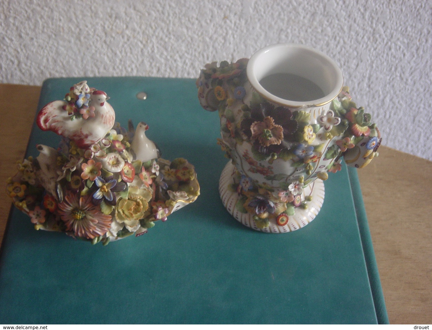 VASE EN PORCELAINE  ET POT-POURRI D'ORIGINE ALLEMANDE - PIECE RARISSIME - Meissen (DEU)