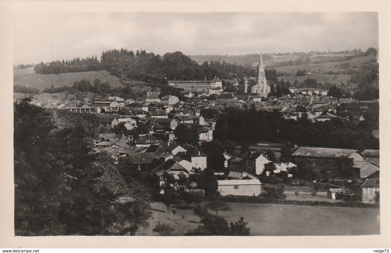 Carte Postale Ancienne De L'Isère - La Tour Du Pin - La Ville Vue De St Jean De Soudain - La Tour-du-Pin