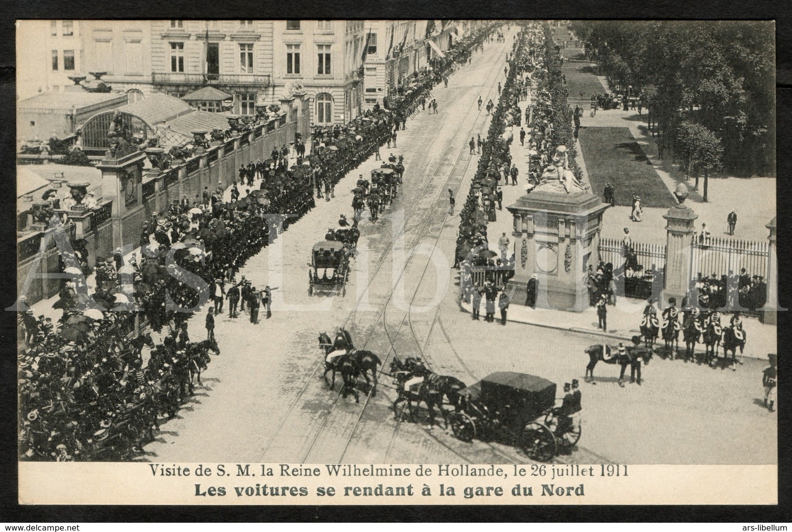 Postcard / ROYALTY / Belgique / Roi Albert I / Koning Albert I / Bezoek Van Koningin Wilhelmina Van Nederland / 1911 - Feesten En Evenementen