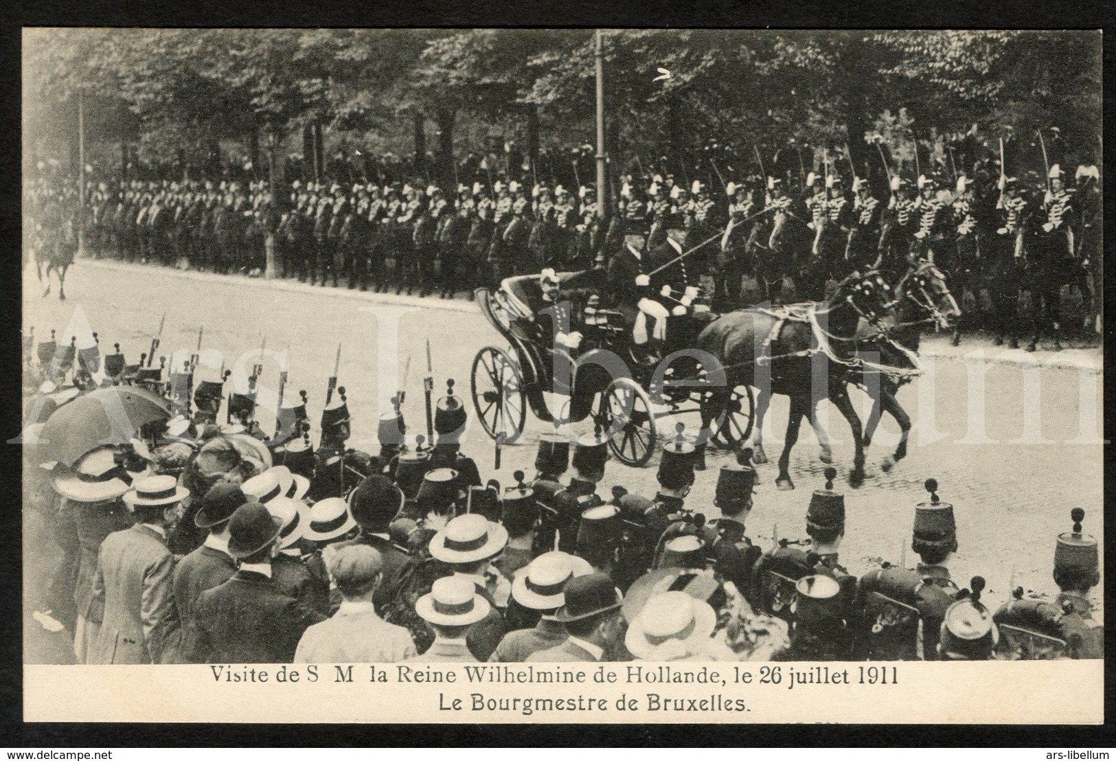 Postcard / ROYALTY / Belgique / Roi Albert I / Koning Albert I / Bezoek Van Koningin Wilhelmina Van Nederland / 1911 - Feiern, Ereignisse