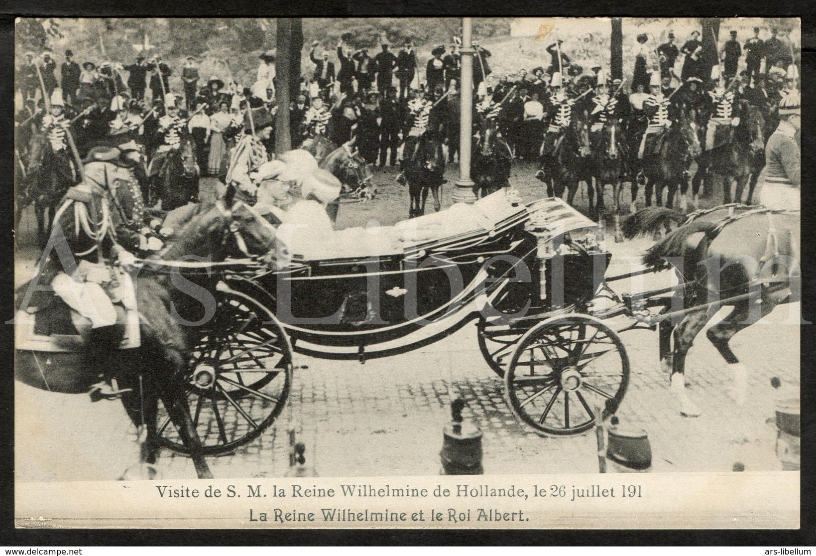 Postcard / ROYALTY / Belgique / Roi Albert I / Koning Albert I / Bezoek Van Koningin Wilhelmina Van Nederland / 1911 - Fêtes, événements