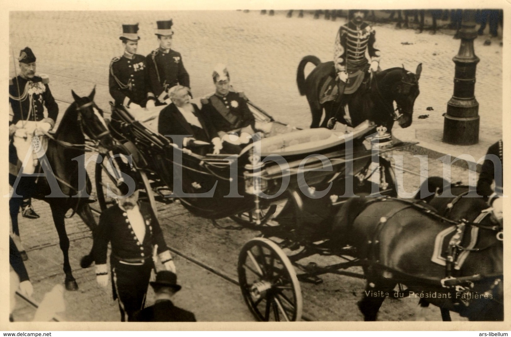 Postcard / ROYALTY / Belgique / Roi Albert I / Koning Albert I / Président Armand Fallières / France / Bruxelles 1911 - Hommes Politiques & Militaires