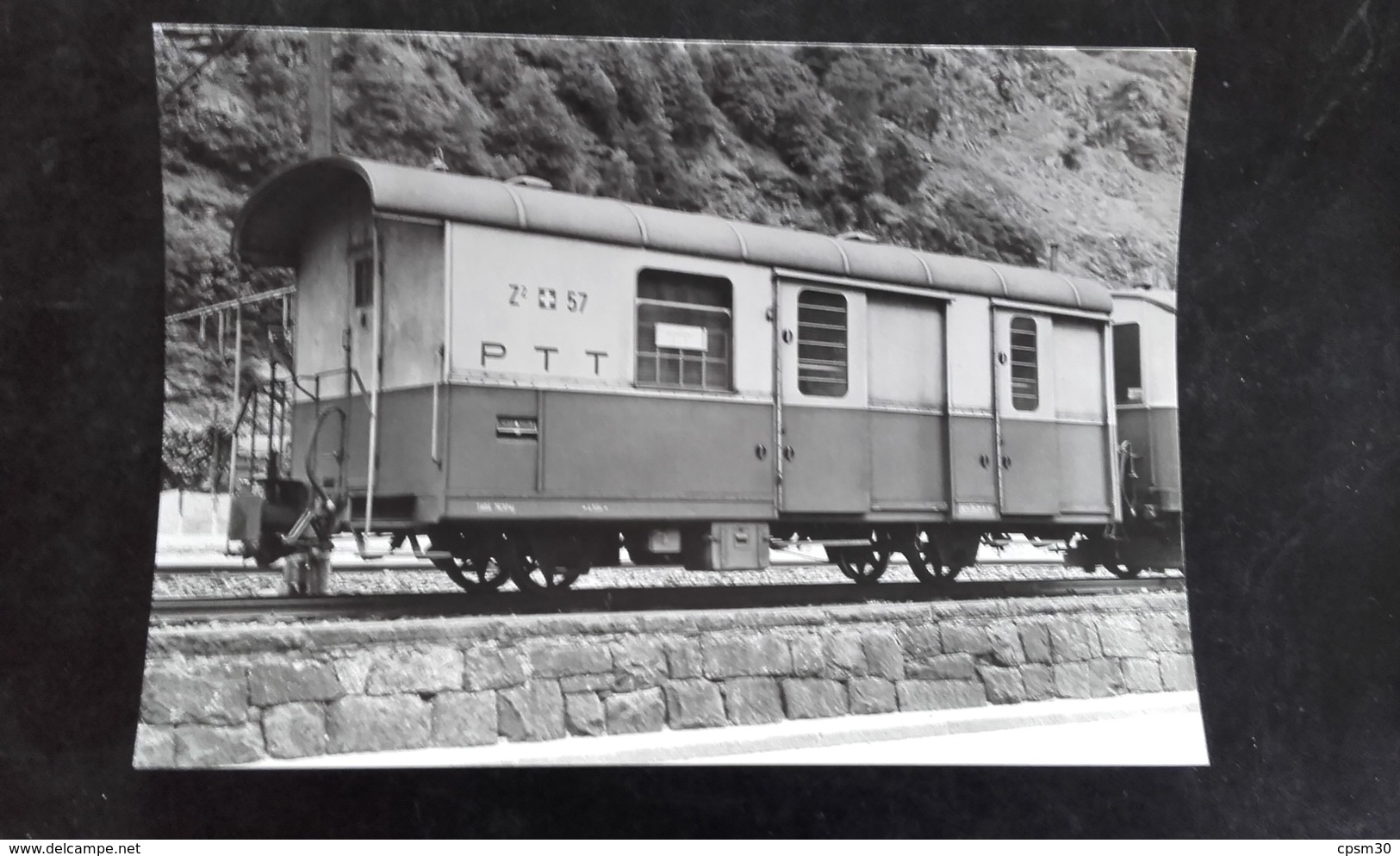 CP Train - Z2 57 ( PTT ) à Biasca - 30 Juillet 1973 - Photo JC De Jongh - N°39.11 BA - Biasca
