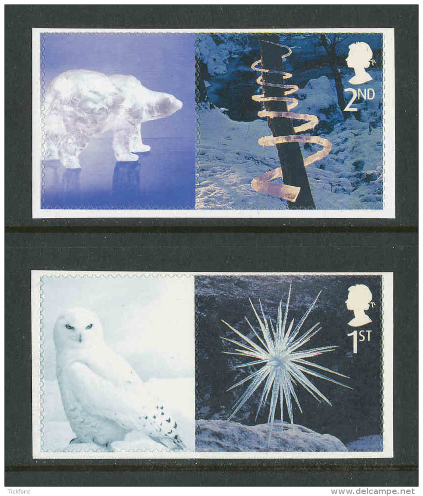 GRANDE-BRETAGNE - 2003 - Yvert  2502a/2503a - NEUFS ** Luxe MNH - 2 Valeurs - Noël, Scultures De Glace - Ungebraucht