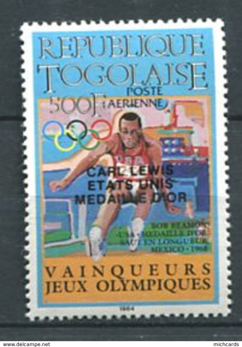 218 TOGO 1986 - Mi 1891 - J O Los Angeles Vainqueur Carl Lewis Or - Neuf ** (MNH) Sans Charniere - Togo (1960-...)