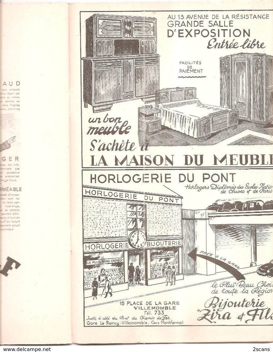 Dépt 93 - Bulletin 21 SOCIÉTÉ HISTORIQUE du RAINCY (32 p., 1953) - Montfermeil - Clichy-sous-Bois - Gagny - Villemomble