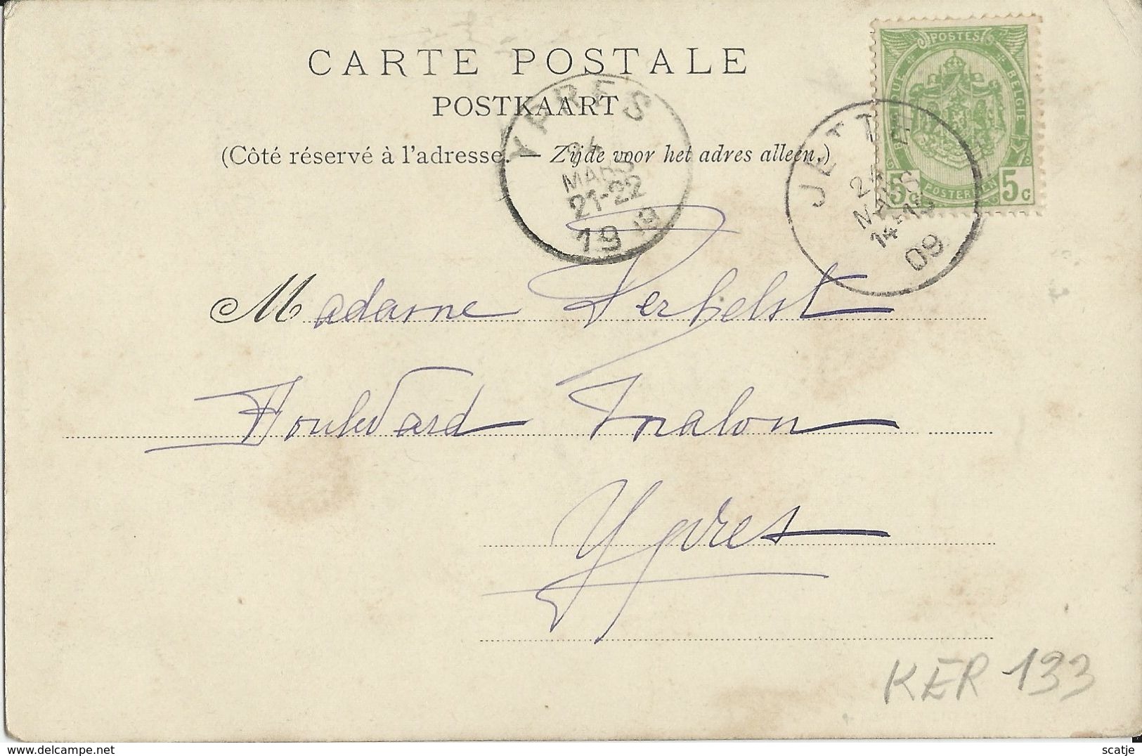 Jette.  -   Sacré-Coeur   -   1909 Naar  Ypres - Jette