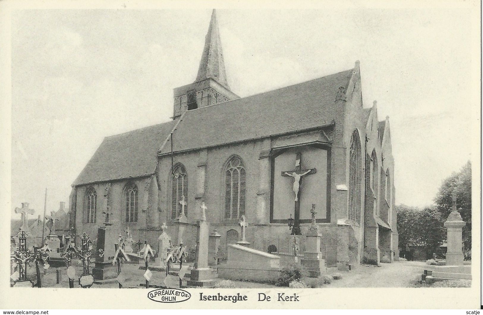 Isenberghe    De Kerk  -  Izenberge - Alveringem