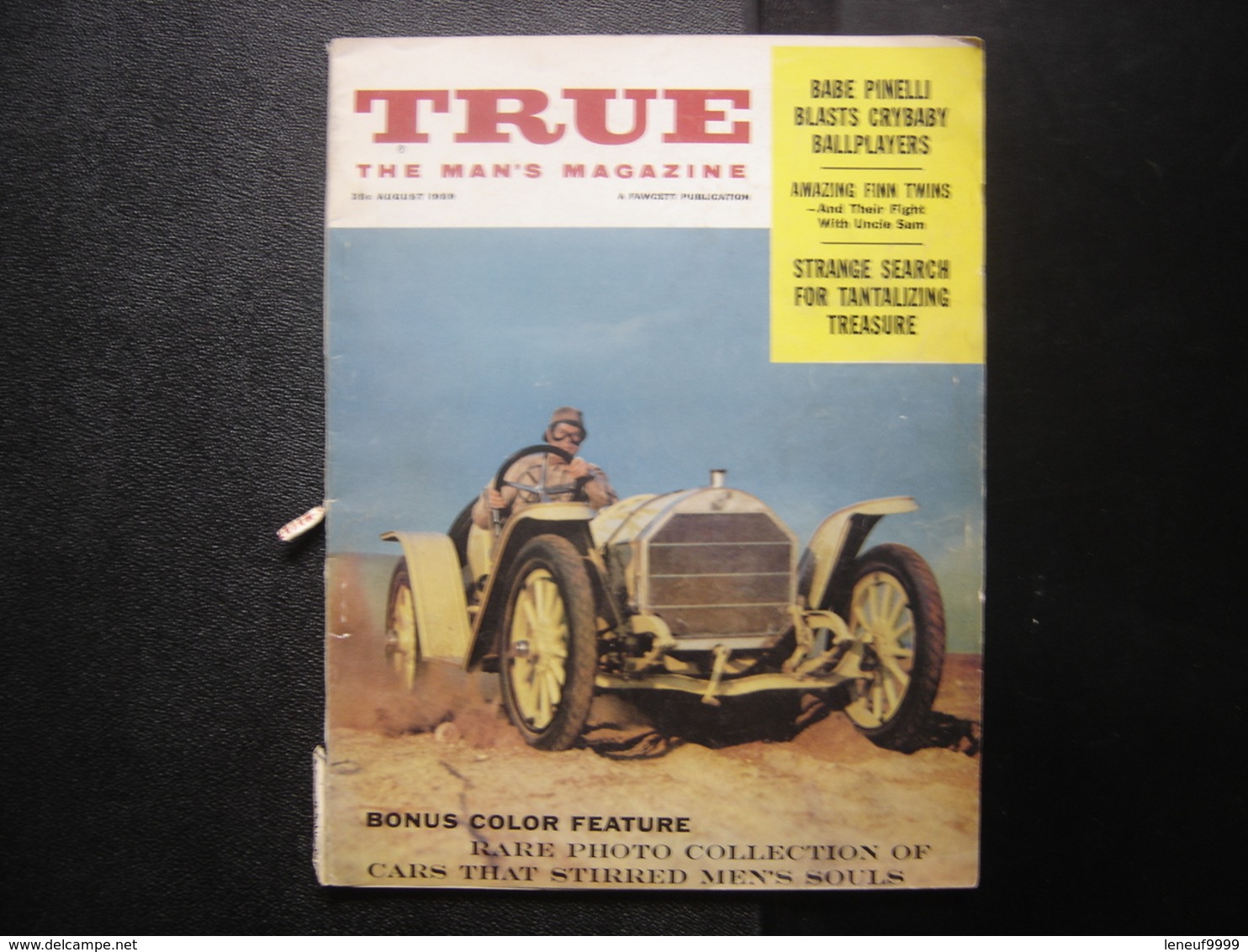 1959 TRUE THE MAN'S MAGAZINE (not Truman 's Magazine) August Issue AUTOMOBILE - Men's