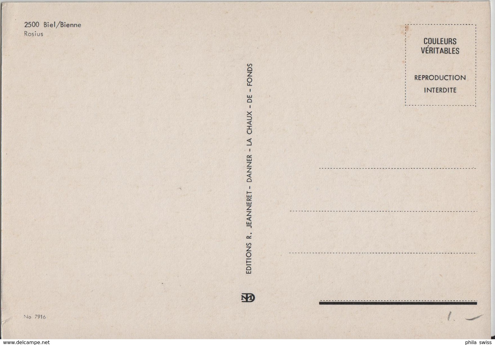 Bienne Biel - Rosius - Oldtimer - Bienne