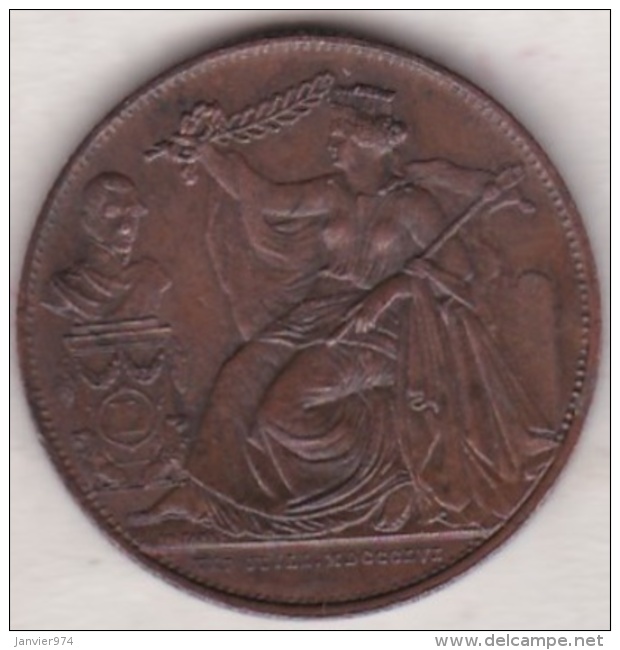 Belgique .module 5 Centimes 1856  . XXV Anniversaire De L&acute;inauguration Du Roi - 5 Cents