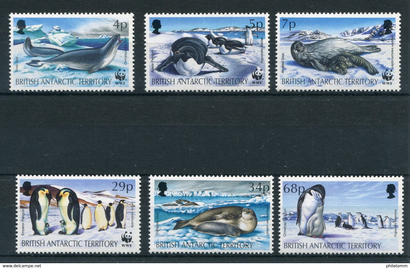 WWF - BAT - Mi.Nr. 193 / 198 - "Robben Und Pinguine" ** / MNH (Jahr 1992) - Ungebraucht