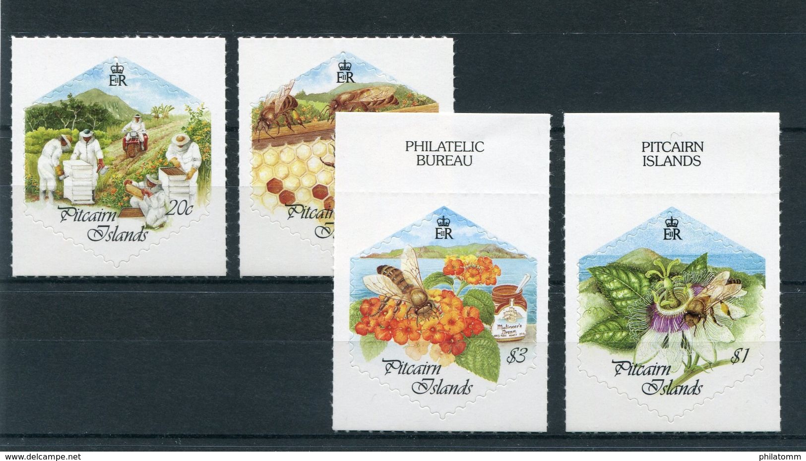 Pitcairn - Mi.Nr. 544 / 547 - "Bienenzucht" ** / MNH (aus Dem Jahr 1999) - Pitcairn