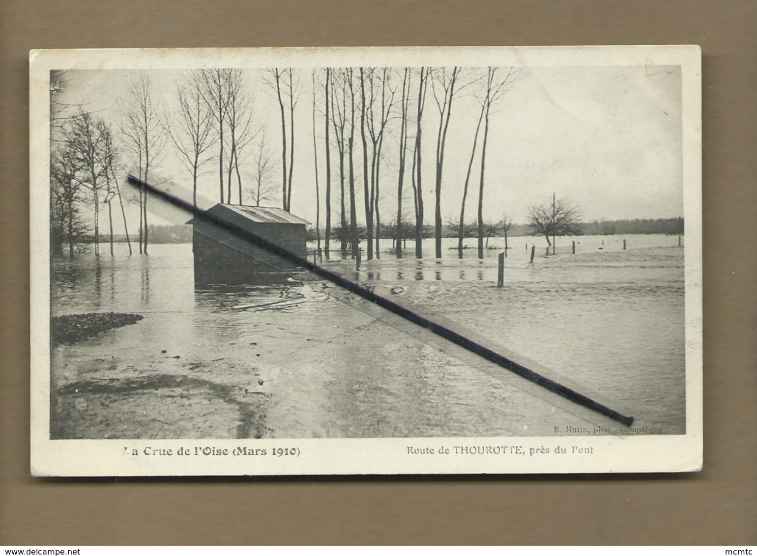 CPA  - La Crue De L'Oise -(Mars 1910) - Route De Thourotte , Près Du Pont - Thourotte