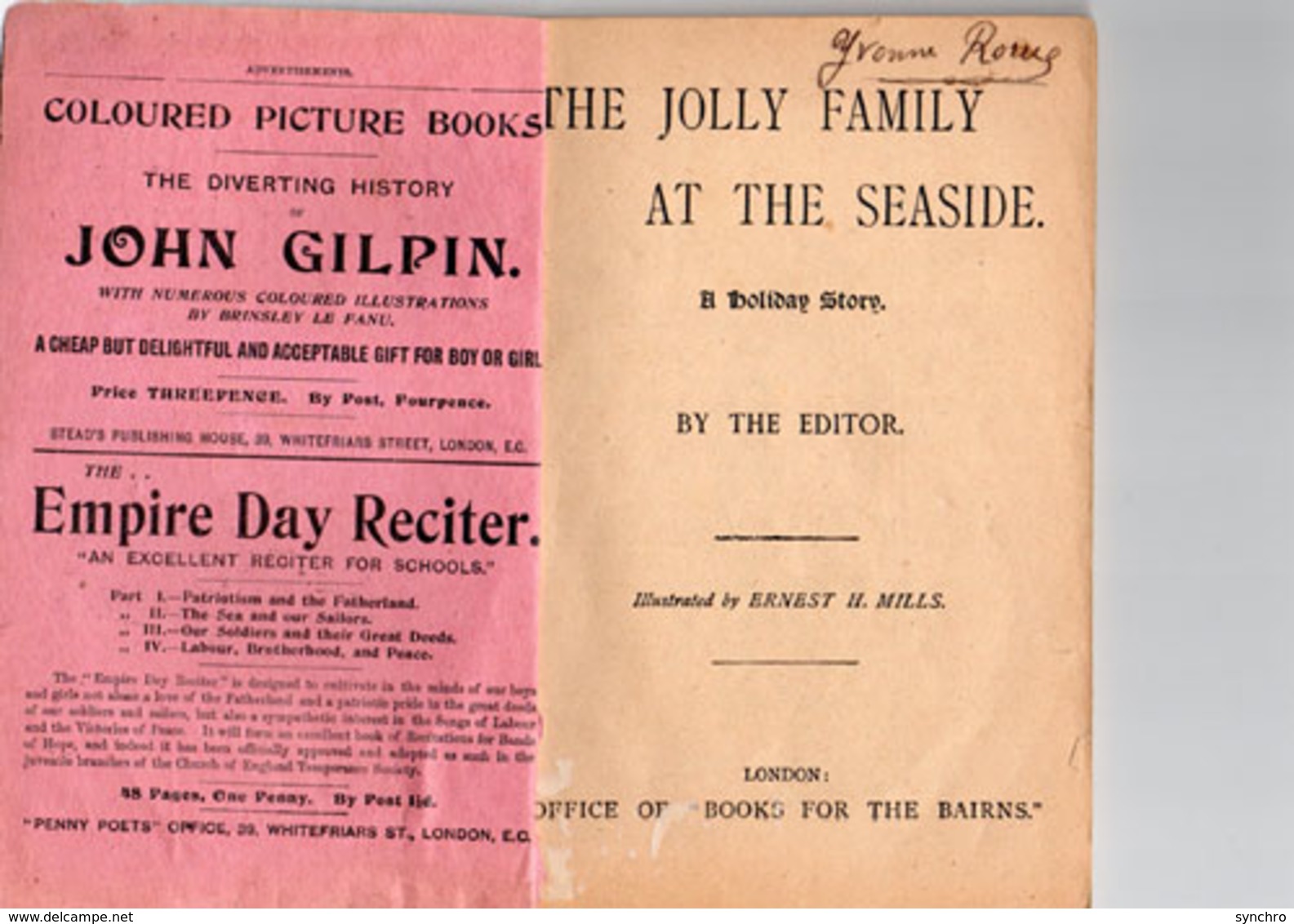 The Jolly Family  ; Vendu A Paris - Contes De Fées Et Fantastiques