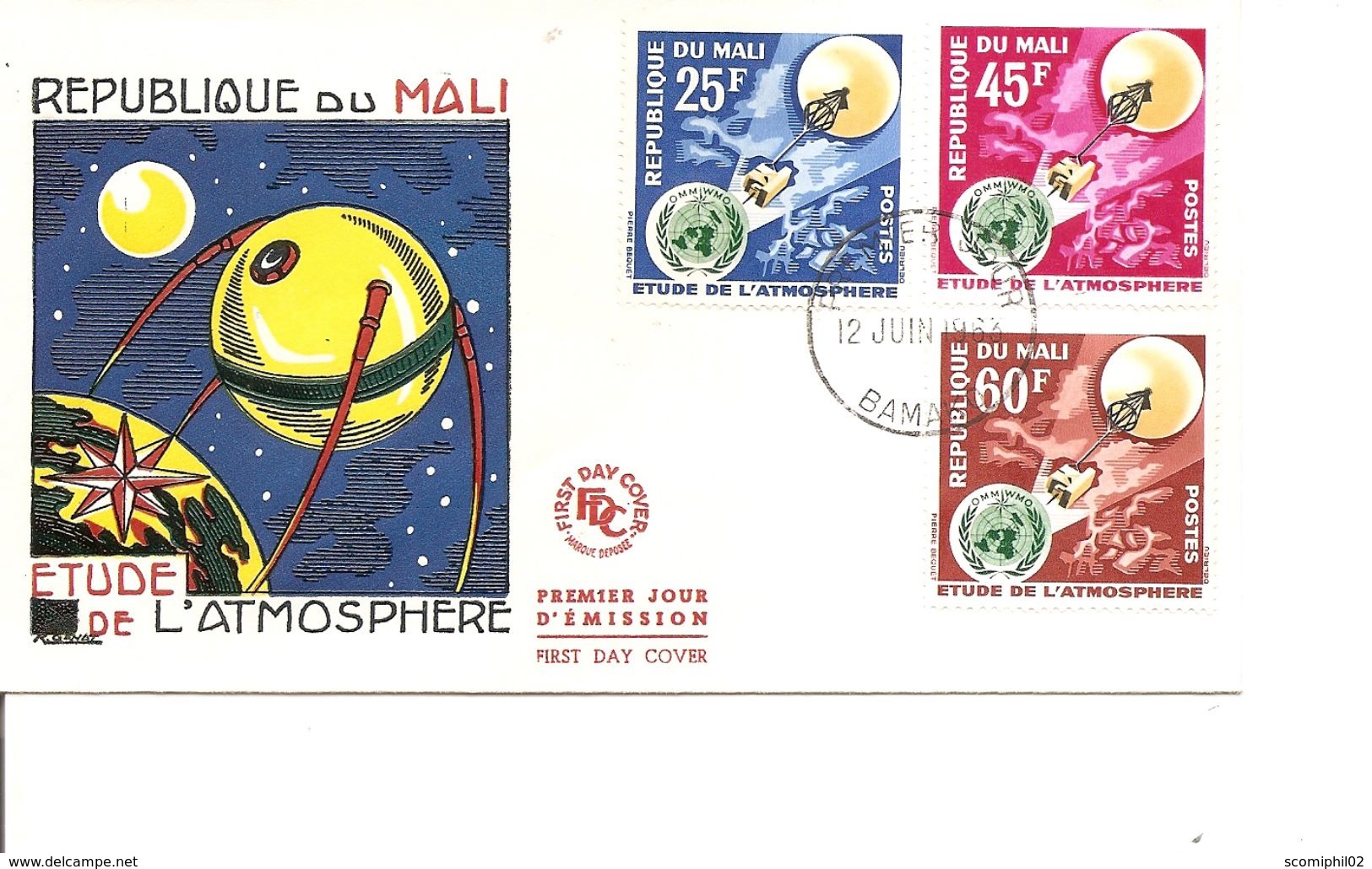 Espace - Athmosphère ( FDC Du Mali De 1963 à Voir) - Afrika