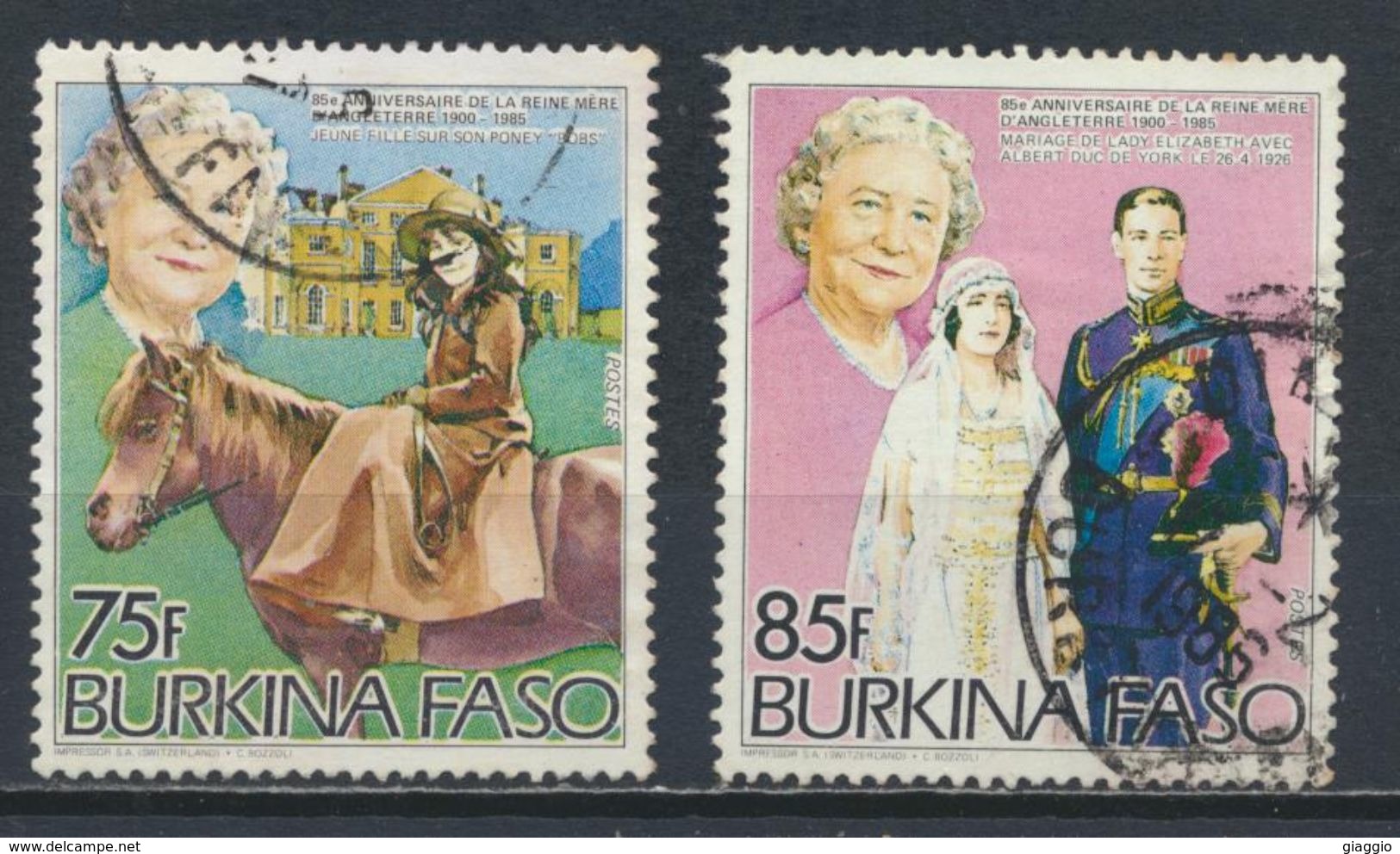 °°° BURKINA FASO - Y&T N°643/44 - 1985 °°° - Burkina Faso (1984-...)