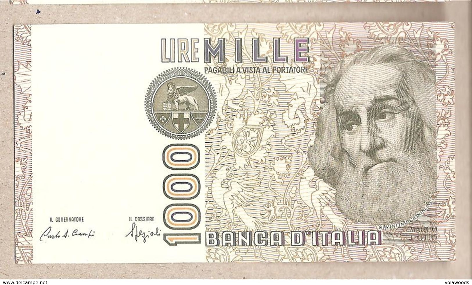 Italia - Banconota Non Circolata FdS Da 1000 £ " Marco Polo" Lettera E P-109b.1 - 1988 #19 - 1000 Lire