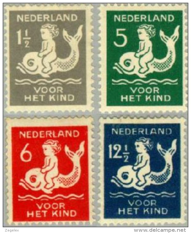 1929 Kind NVPH 225-228 Ongestempeld/MH/* - Unused Stamps