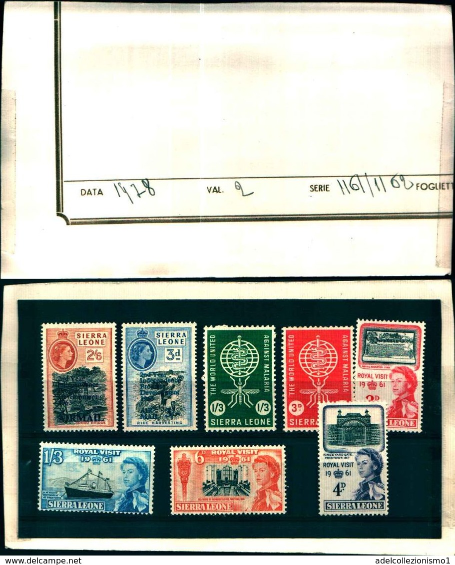 85898) SIERRA LEONE-LOTTO FRANCOBOLLI- - Sierra Leone (1961-...)