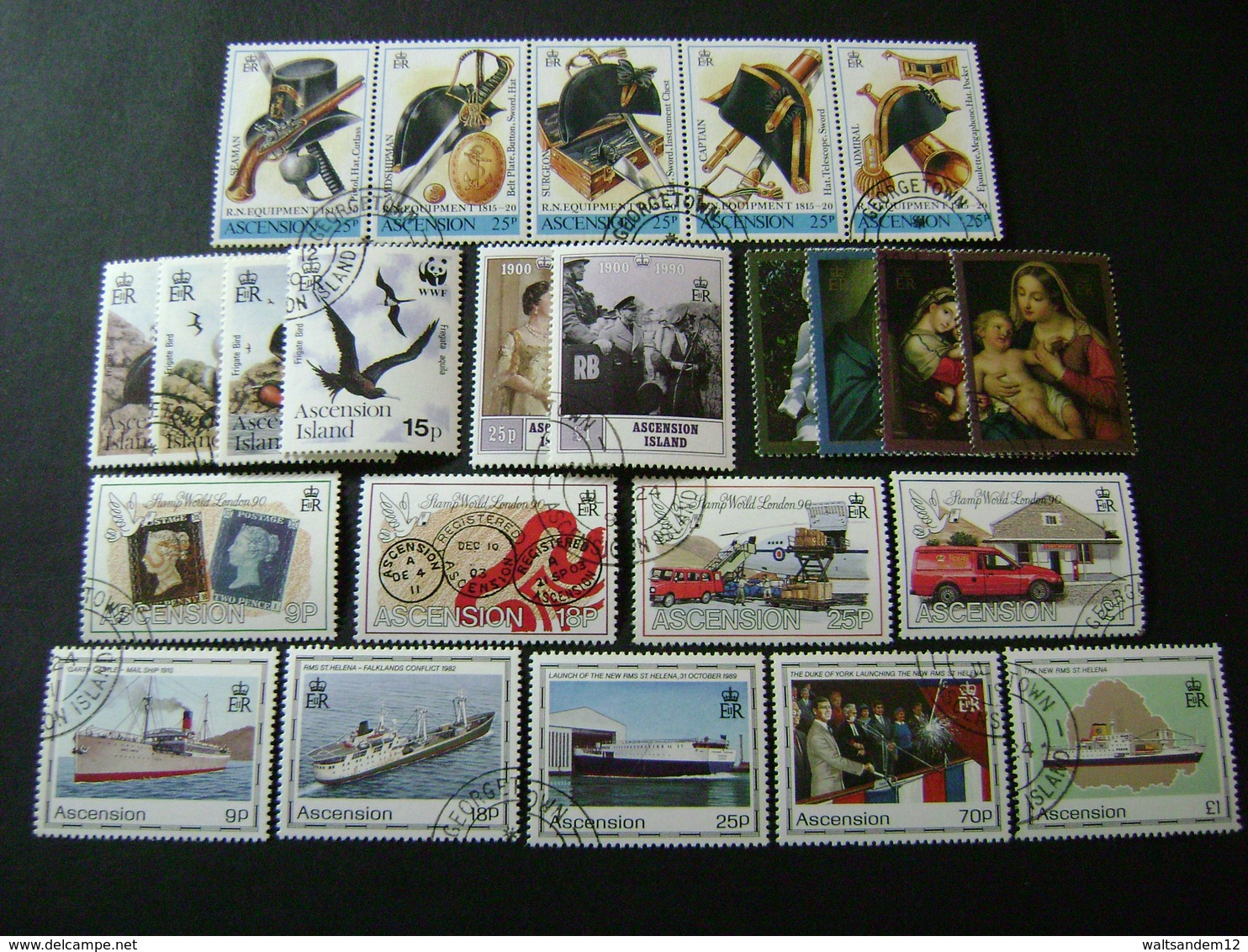 Ascension Island 1990 Commemorative Issues - Used - Ascension (Ile De L')