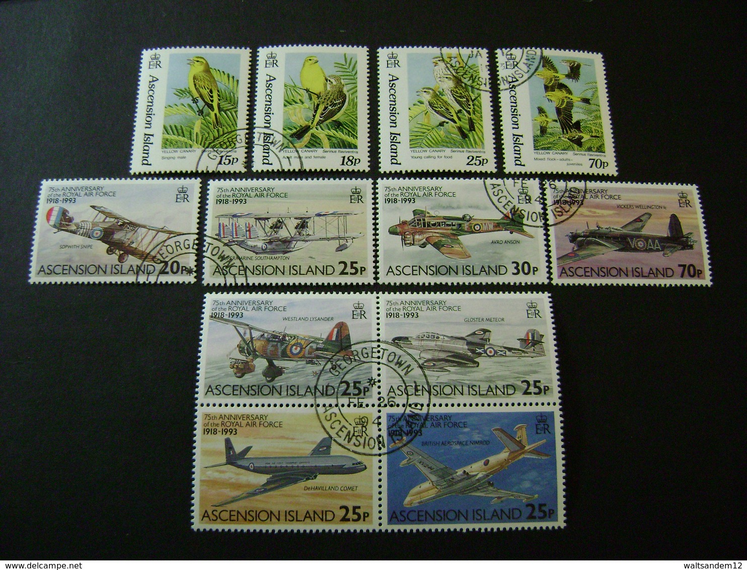 Ascension Island 1993 Commemorative Issues - Used - Ascension