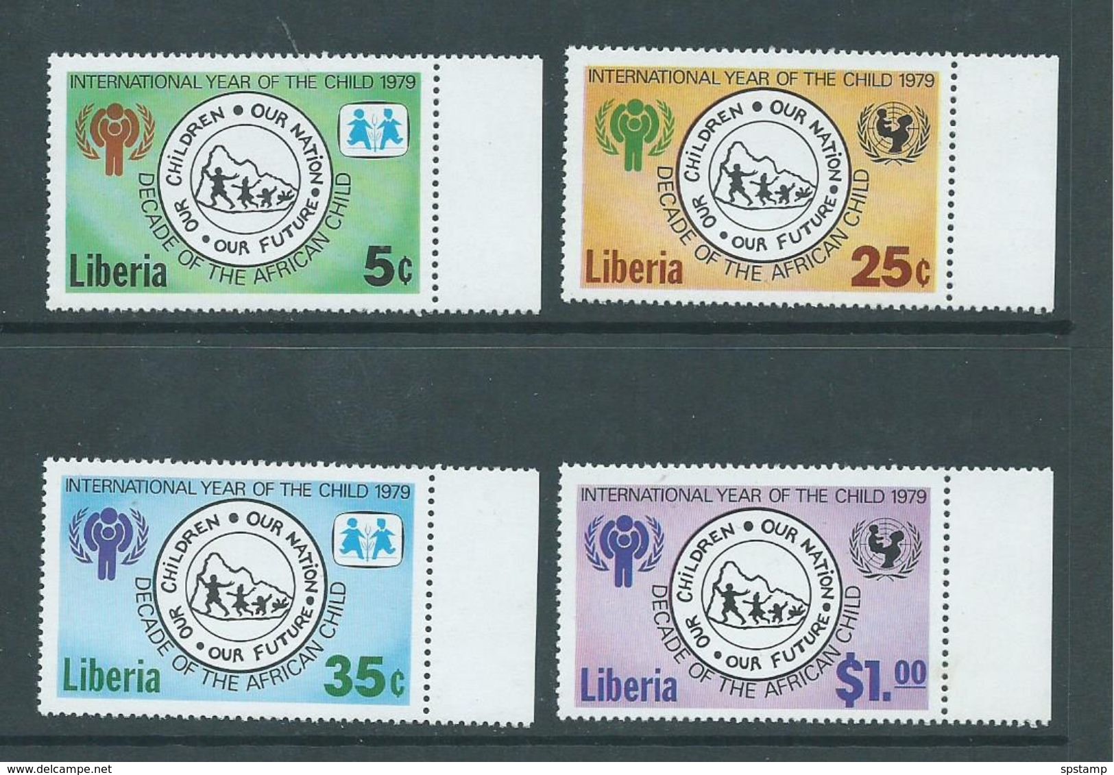 Liberia 1979 International Childrens Year Set 4 MNH - Liberia