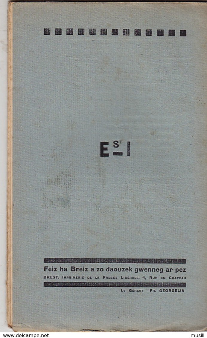 Feiz Ha Breiz. Eost 1926. N° 7. Ar C'Horn-Boud. Eost 1926. N° 8. - Revues & Journaux