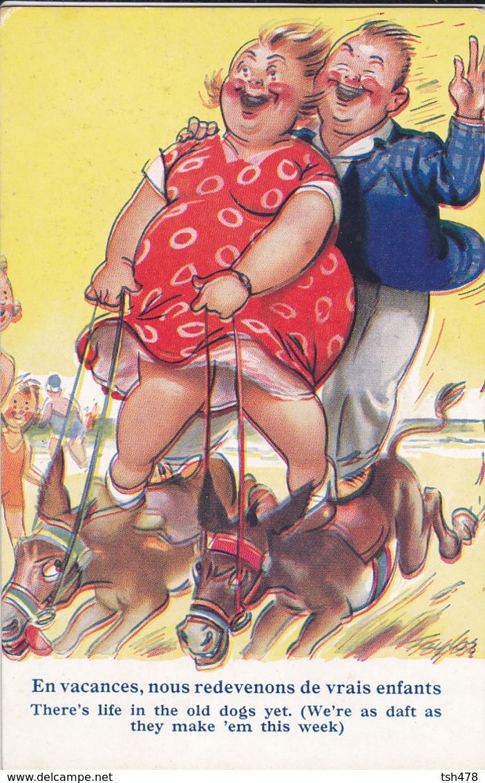 Illustration  TAYLOR--en Vacances , Nous Redevenons De Vrais Enfants --( Voir état )-voir 2 Scans - Taylor