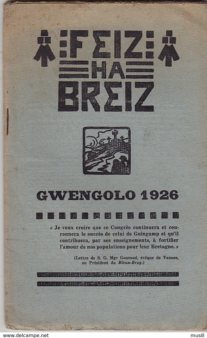 Feiz Ha Breiz. Gwengolo 1926. N°9. Ar C'Horn-Boud. Gwengolo 1926. N° 9. - Magazines